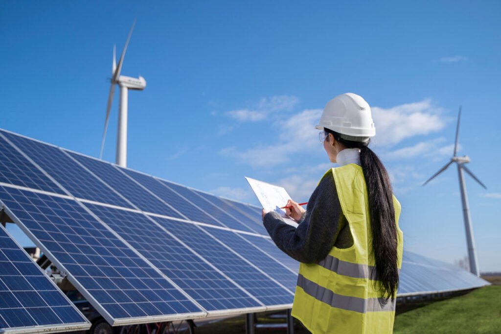 Solar panels installed in an emerging market